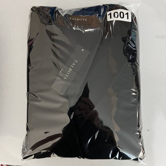 Talbots NWT Womens 8 Black Two Piece Suit Set Blazer Pants Career Wear MSRP $318 - Picture 16 of 16